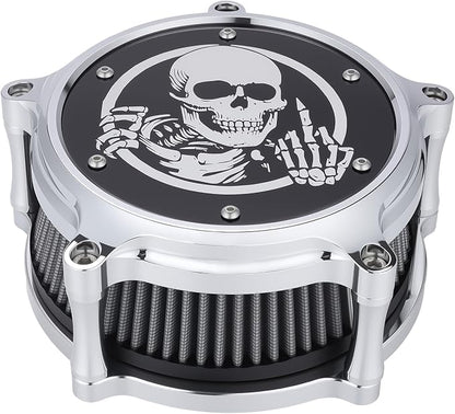 Motorcycle Air Filter Skull Style Air Cleaner - Image 3