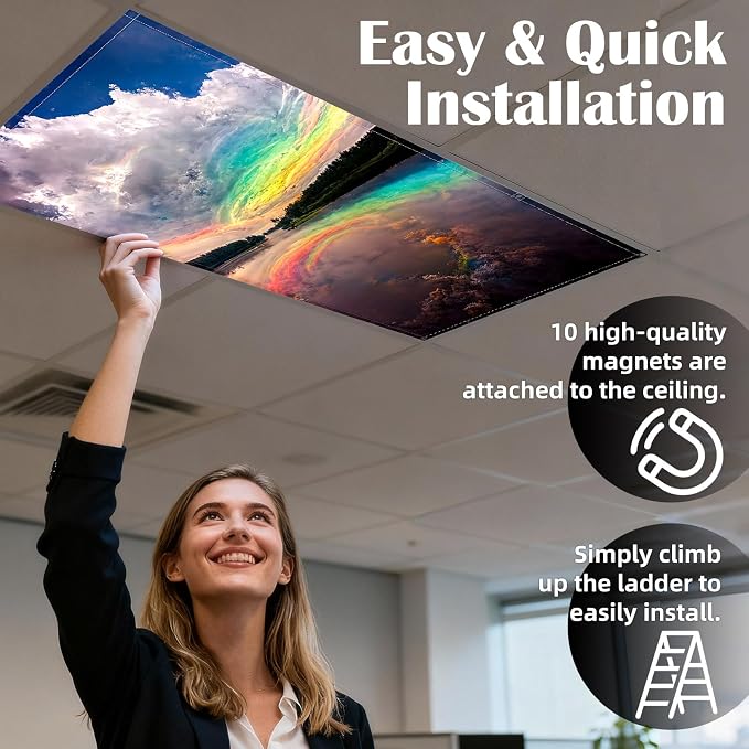 4 Pcs Fluorescent Light Covers - Image 3