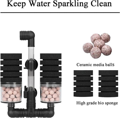 AQUANEAT Aquarium Air Powered Sponge Filter - Image 6
