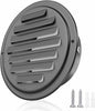 3inch 304 Stainless Steel Air Vents, Louvered Grille Cover Vent Hood Flat by puunkeey