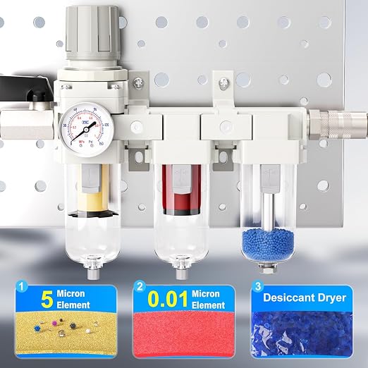TAILONZ PNEUMATIC 0-150PSI 3/8 Inch NPT Grade 3 Stage Air Drying System - Image 4