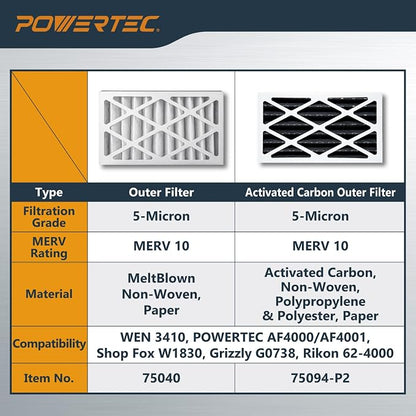 POWERTEC 5 Micron Outer Air Filter 1PK - Image 8