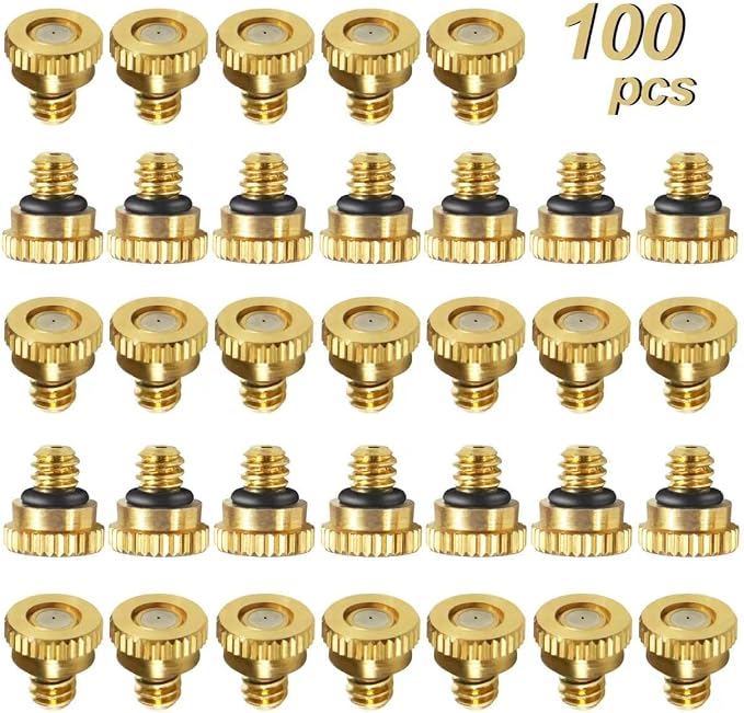 KUWAN 0.016" Orifice Thread UNC 10/24 Brass Misting Nozzles Low Pressure by KUWAN