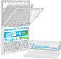 Reusable 16x20x1 Air Filter, 1 Foldable Frame + 6 Refills by Stafilter