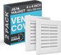 Repa Market 4 x 4 Inch White Square Air Vent Cover by RepaMarket
