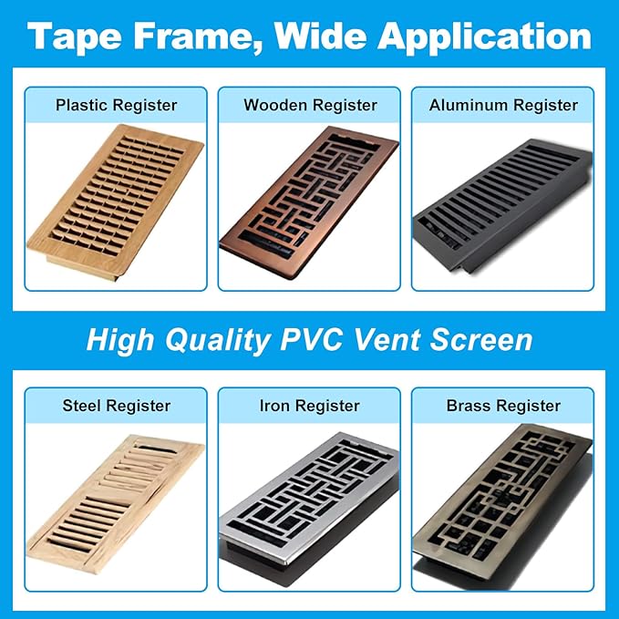 DIY Vent Cover Kit, 13.8"x11.8" Mesh Screen & 16.4FT Strong Residue-Free - Image 3