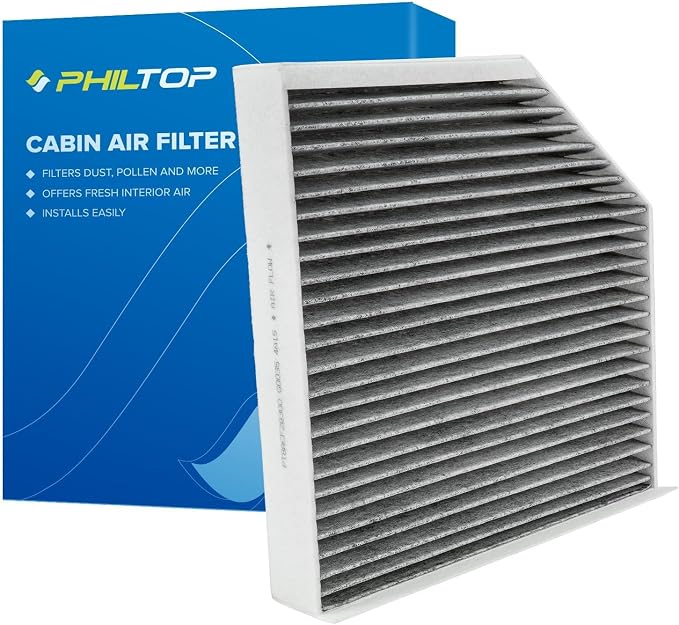 PHILTOP Cabin Air Filter w/Activated Carbon, Compatible by PHILTOP