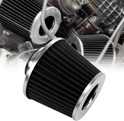 RYANSTAR 63mm 2.5" High Flow Round Tapered Cone Cool Air Filter Cleaner by RYANSTARRACING
