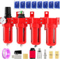 Industrial Grade 4-Stage Aluminum Air Drying System, 1/4 Inch NPT, 0-150 PSI by BOGERDACK