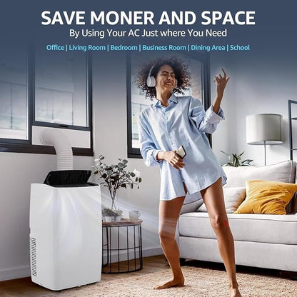 ​Portable Air Conditioners, 12000 BTU Powerful AC Unit Cools 550 Sq.Ft Spaces - Image 6