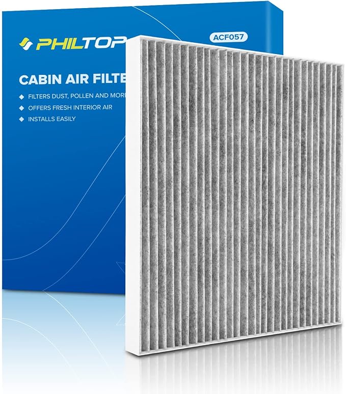 PHILTOP Cabin Air Filter w/Activated Carbon, Compatible by PHILTOP