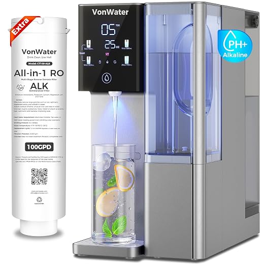 CT910G Alkaline Mineral Countertop Reverse Osmosis Water Filter by VonWater