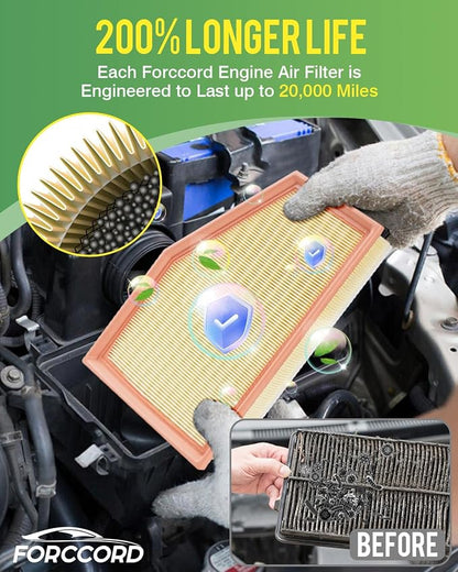 Cabin & Engine Air Filter Fit for Silverado 2500HD/3500HD, GMC Sierra - Image 4