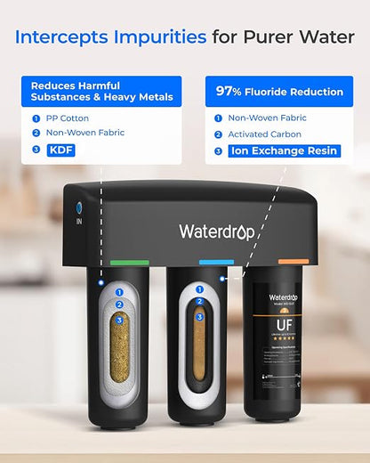 Waterdrop TSB-UF 0.01 μm Ultra Filtration Under Sink Water Filter System - Image 6