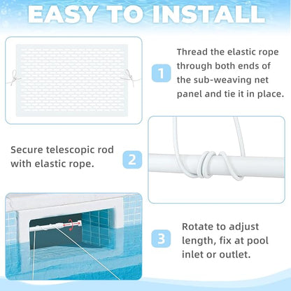 Pool Skimmer Guard Kit Pool Skimmer Screen Net Skimmer Catcher Leaf Shield Net - Image 8