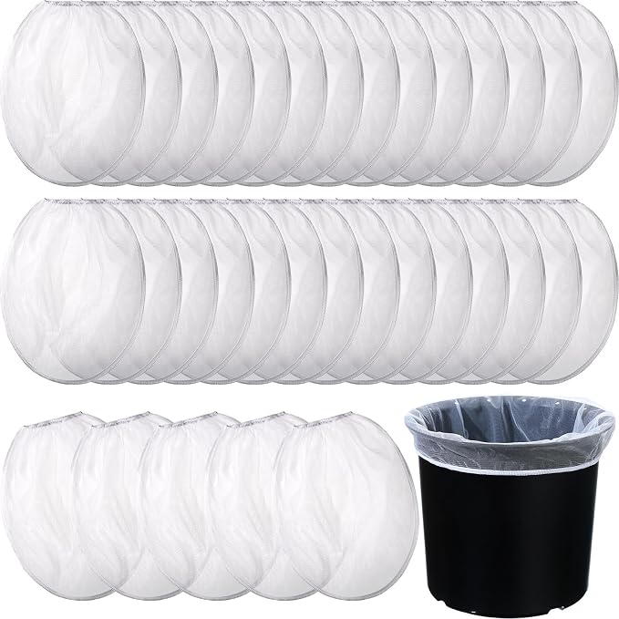 Paint Strainer Bags White Fine Mesh Filters Bag Bucket Elastic Opening Strainer by Boao