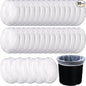 Boao 80 Pieces Paint Strainer Bags White Fine Mesh Filters Bag Bucket Elastic by Boao
