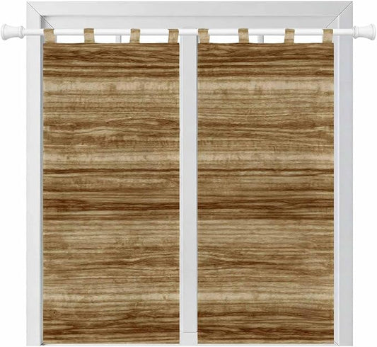 Vintage Western Bathroom Curtains 63 Inch Length, Window Curtains Tab Top by Unknown