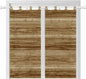 Vintage Western Bathroom Curtains 63 Inch Length, Window Curtains Tab Top by Unknown