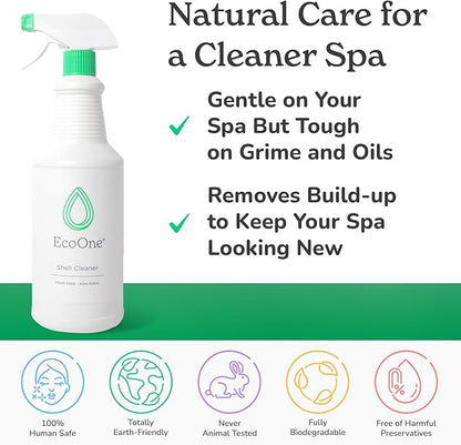 Shell Cleaner by EcoOne | All-Natural, Fragrance-Free Spa & Hot Tub Surface - Image 4