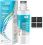 ICEPURE Alkaline LT1000PC Refrigerator Water Filter and Air Filter Replacement by ICEPURE