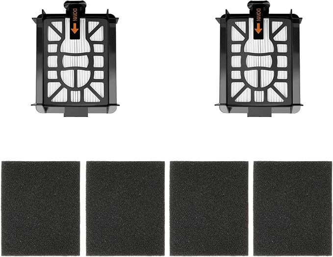 2 Pack Base Post-Motor HEPA Filters Replacement Parts Kit by PAYUDAL