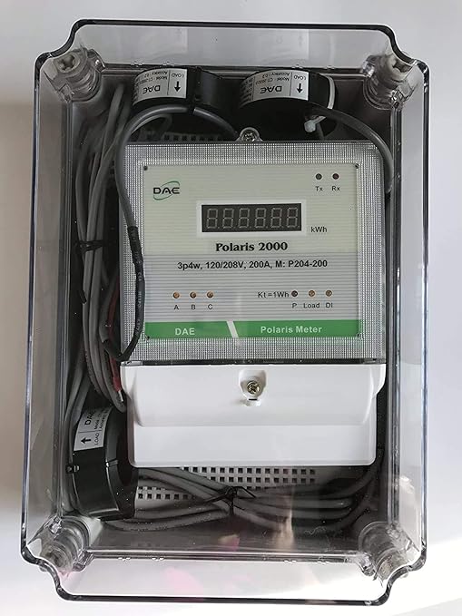 DAE P204-200D-S KIT, UL, Demand, Electric CTEP kWh Submeter, 3 Phase, 200A,120/208v, 3 CTs