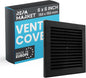 Repa Market 6 x 6 Inch Black Square Air Vent Cover by RepaMarket
