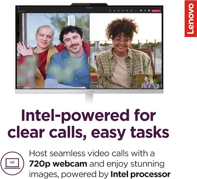 Lenovo IdeaCentre 24" FHD All-in-One Desktop Computer with Lifetime Office 365 for The Web • 16GB RAM • 512GB SSD • Intel Core • Wired Keyboard and Mouse • Windows 11