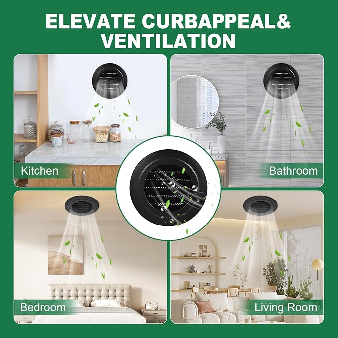 Soffit Vents 6 Inch, Round Exhaust Air Vent Cover - Image 6