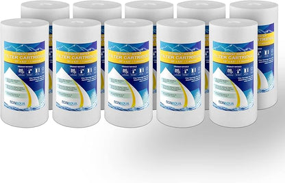 Ronaqua 10" x 4.5" Big Sediment Replacement Water Filter Cartridge, 1 Micron by Ronaqua