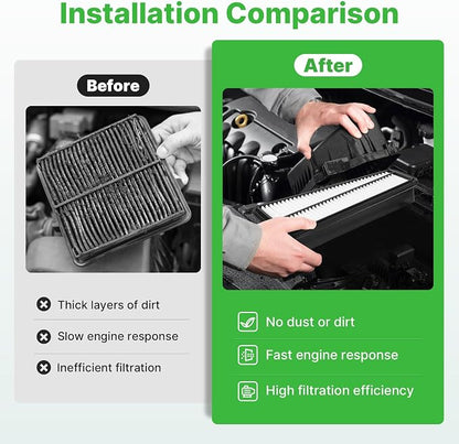 Engine+Cabin Air Filters Kit Fit - Image 5