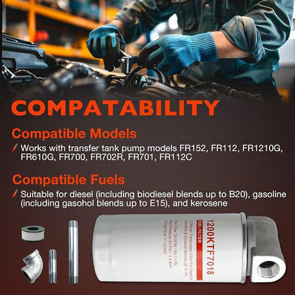 1200KTF7018 Fuel Filter Spin-On Particulate Replacement - Image 3