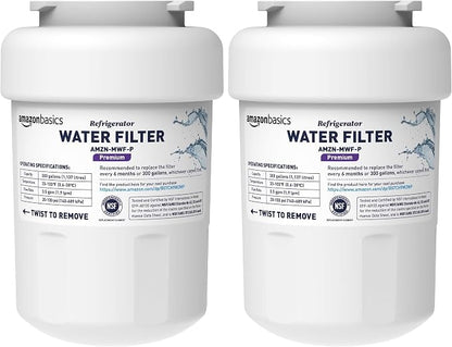 Amazon Basics Replacement GE MWF Refrigerator Water Filter Cartridge by AmazonBasics