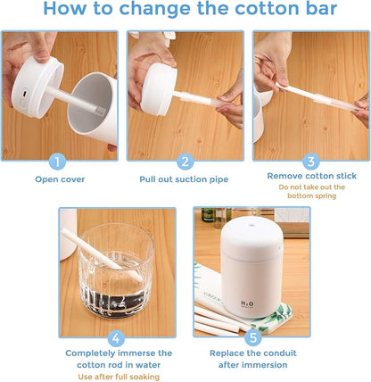40 Pieces Humidifier Filter Cotton Refill Travel Mini Humidifier Filters Sticks - Image 6