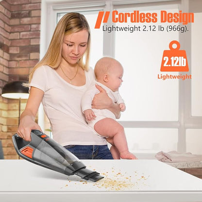 Handheld Vacuum Cordless Cleaner, Powerful Portable and Dust Buster Hand Vcauum - Image 4