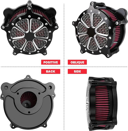 Twin Cam Air Filter Cleaner Intake Filter Compatibel - Image 2