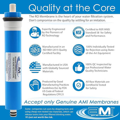 APPLIED MEMBRANES INC. 12 GPD Reverse Osmosis Membrane | RO Membrane Water - Image 3