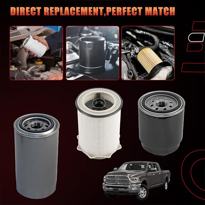6.7L Cummins Diesel, Fuel/Water Separator Fuel Filter, Cabin Air, Air Filter - Image 4