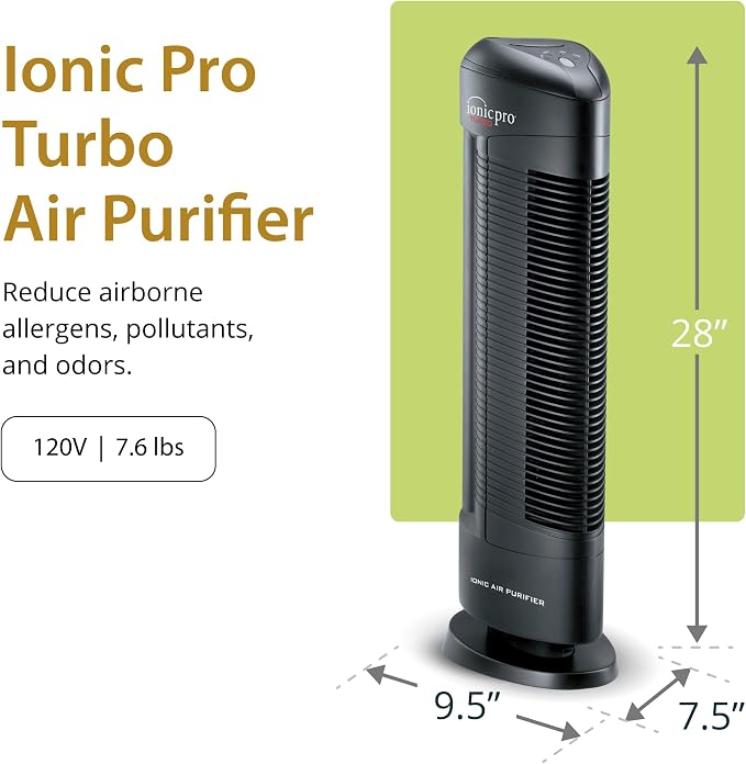 Ionic Pro Turbo Ionic Air Purifier Tower - Image 2