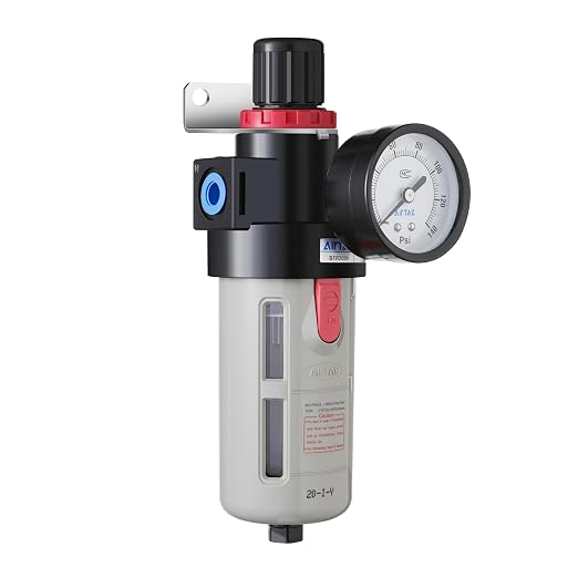 Compressed Air Pressure Filter Regulator Airtac BFR4000 1/2'' NPT 0-140 PSI by Unknown