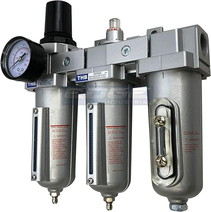 1/2" NPT, Heavy Duty Compressed AIR Filter Regulator COALESCING Desiccant Dryer by ARC-POWER