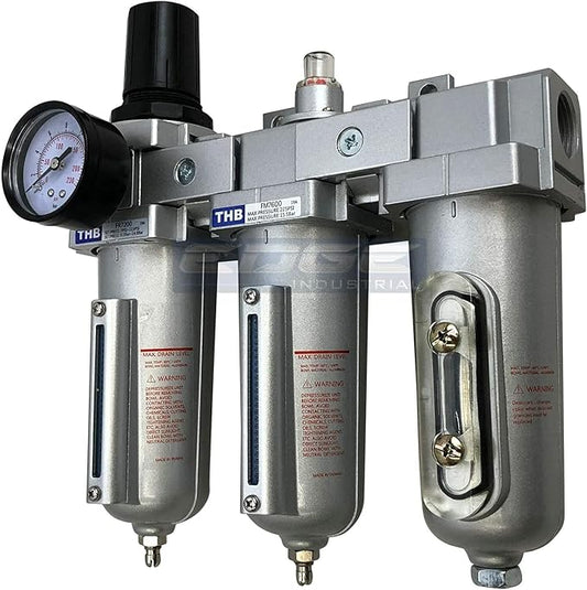 1/2" NPT, Heavy Duty Compressed AIR Filter Regulator COALESCING Desiccant Dryer by ARC-POWER