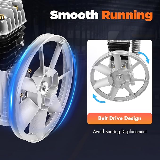 2HP Air Compressor Pump, Air Compressor Pump Head - Image 5