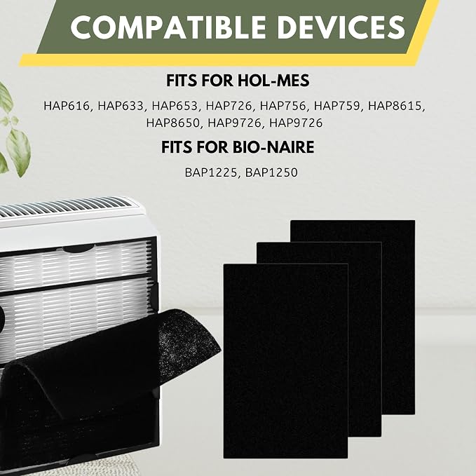 Nispira True HEPA Filter + Carbon Pre Filter Replacement Compatible - Image 5