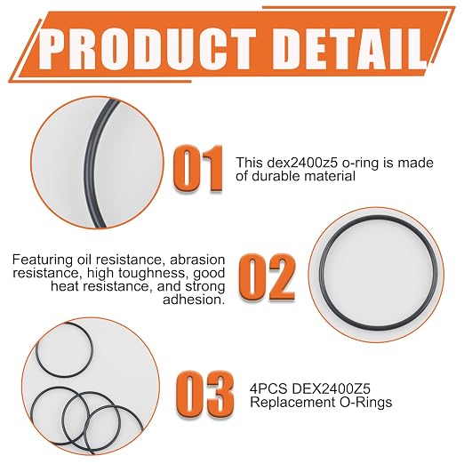 DEX2400Z5 Replacement O-Rings 4 Pack – Compatible - Image 3