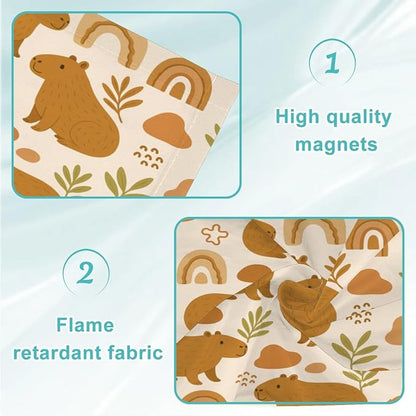 4 Pcs Fluorescent Light Covers for Ceiling Lights Cute Capybara Gifts Rainbows - Image 5