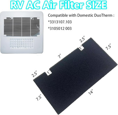 6-Pack RV A/C Replacement Air Filter - Image 2
