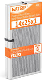 2-Pack 14x25x1 MERV 8 Reusable & Washable Electrostatic Air Filters by BreatheSmartLiveClean