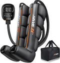 Air Compression Leg Recovery Boots : Dual-Power Sequential Compression System Device with Smart Pressure Sensor - 6 Modes & 14 Positions Foot and Leg Massage for Athletes & Gym (Small)